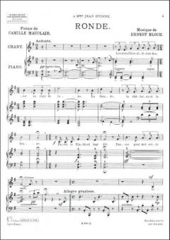 Historiettes au crepuscule - Ronde von Ernest Bloch 