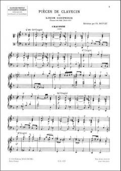 Pièces de Clavecin 2 von Louis Couperin 