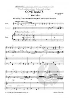 Kontraste / Contrasts (Bela Bartók) 