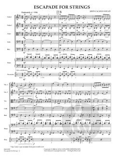 Escapade for Strings von John Cacavas 
