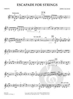 Escapade for Strings von John Cacavas 
