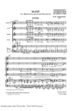 Messe von Igor Strawinsky 