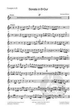 Sonata in B-Dur von Tomaso Giovanni Albinoni 
