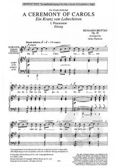 A Ceremony Of Carols Op. 28 (Benjamin Britten) 