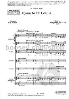 Hymn To St. Cecilia (Benjamin Britten) 