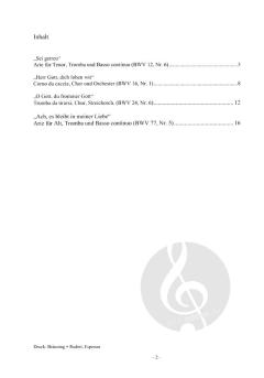Vier Kantatensätze für Trompete und Orgel von Johann Sebastian Bach im Alle Noten Shop kaufen