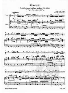 Konzert in G-Dur Hob. VIIa: 4 von Joseph Haydn für Violine, Streicher und Basso Continuo im Alle Noten Shop kaufen