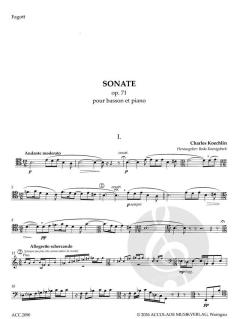 Sonate op. 71 von Charles Koechlin 