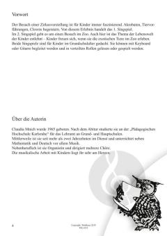 2 Singspiele: Im Zoo und Im Zirkus von Claudia Mnich 