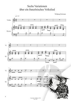 6 Variationen über ein französisches Volkslied von Wolfgang Heitmann 