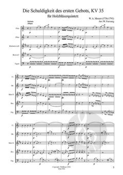 Die Schuldigkeit des ersten Gebots, KV 35 von Wolfgang Amadeus Mozart 