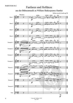 Fanfaren und Hoftänze op. 76 von Tobias van de Locht 