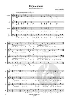 Popule meus von Werner Parecker 