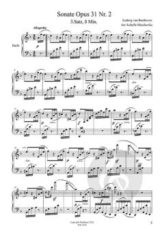 Sonate op. 31 Nr. 2 (3. Satz) von Ludwig van Beethoven 