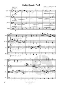 Streichquartett Nr. 2 von Tobias van de Locht 