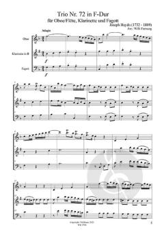 Trio Nr. 72 von Joseph Haydn 
