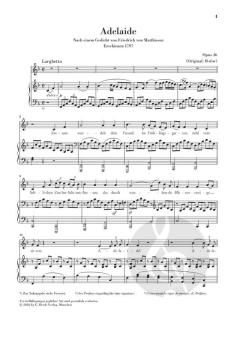 Adelaide op. 46 von Ludwig van Beethoven 