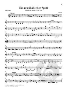 Ein musikalischer Spaß KV 522 von Wolfgang Amadeus Mozart 