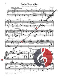 6 Bagatellen op. 126 von Ludwig van Beethoven 