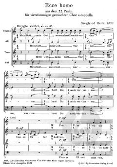 Ecce homo für gemischten Chor von Siegfried Reda (Download) 