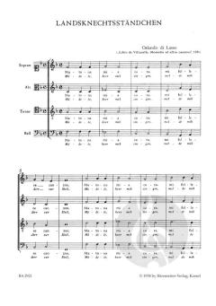 Landsknechtsständchen "Matona mia cara" von Orlando di Lasso (Download) 