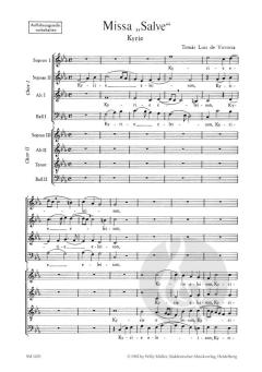 Missa Salve Regina von Tomás Luis de Victoria (Download) 