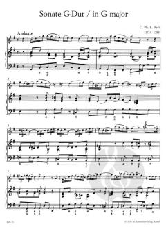 Sonaten Heft 1 von Carl Philipp Emanuel Bach für Flöte und Basso continuo im Alle Noten Shop kaufen