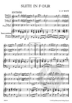 Suite F-Dur von Christian Friedrich Witt (Download) 