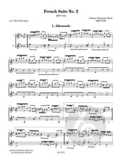 Französische Suite Nr. 2 BWV 813 von Johann Sebastian Bach 