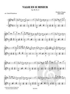 Walzer in h-Moll von Frédéric Chopin 