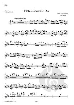 Flötenkonzert D-Dur von Josef Myslivecek 