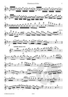 Flötenkonzert D-Dur von Josef Myslivecek 