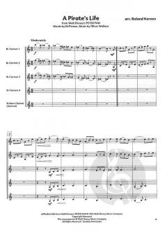 Disney Songs For Clarinet Quartet 