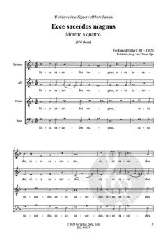 Ecce Sacerdos von Ferdinand Hiller 