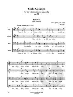 Louis Spohr Lied Edition Supplement 2: 6 Gesänge op. 44 