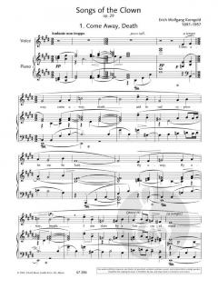 Neun Shakespeare-Lieder op. 29 und 31 von Erich Wolfgang Korngold 