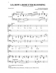 Lo, How A Rose E'er Blooming 