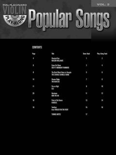 Violin Play-Along Vol. 2: Popular Songs im Alle Noten Shop kaufen