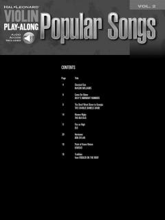 Violin Play-Along Vol. 2: Popular Songs im Alle Noten Shop kaufen