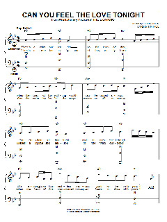 Can You Feel The Love Tonight von Elton John (Download) 