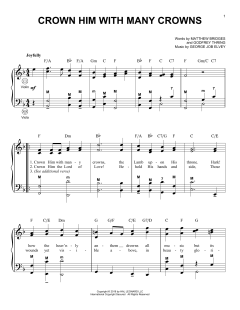 Crown Him With Many Crowns von Godfrey Thring (Download) 