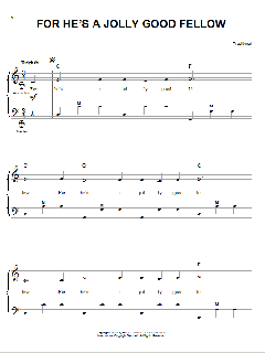 For He's A Jolly Good Fellow von Traditional (Download) 