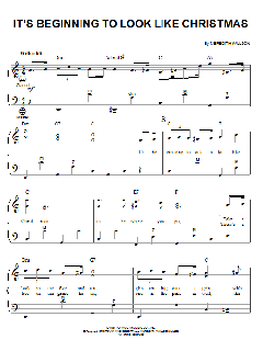 It's Beginning To Look Like Christmas von Meredith Willson (Download) 