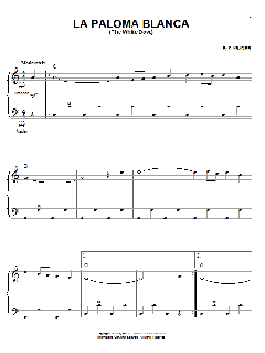 La Paloma Blanca von Sebastian de Yradier (Download) 