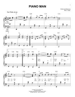 Piano Man von Billy Joel (Download) 