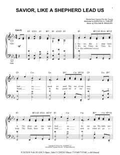 Savior, Like A Shepherd Lead Us von William B. Bradbury (Download) 