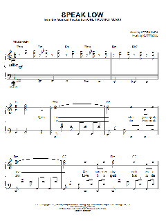 Speak Low von Kurt Weill (Download) 