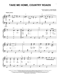 Take Me Home, Country Roads von John Denver (Download) 