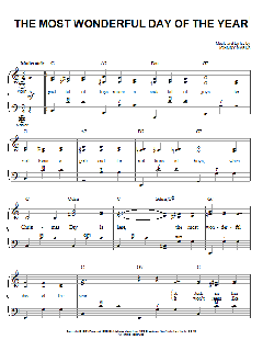 The Most Wonderful Day Of The Year von Johnny Marks (Download) 