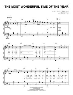 The Most Wonderful Time Of The Year von George Wyle (Download) 